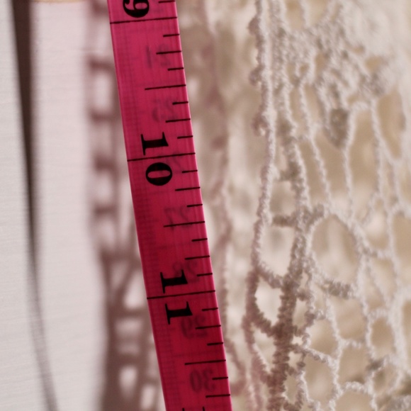 SOLD Hand Crochet Cream Top - Picture 7 of 10